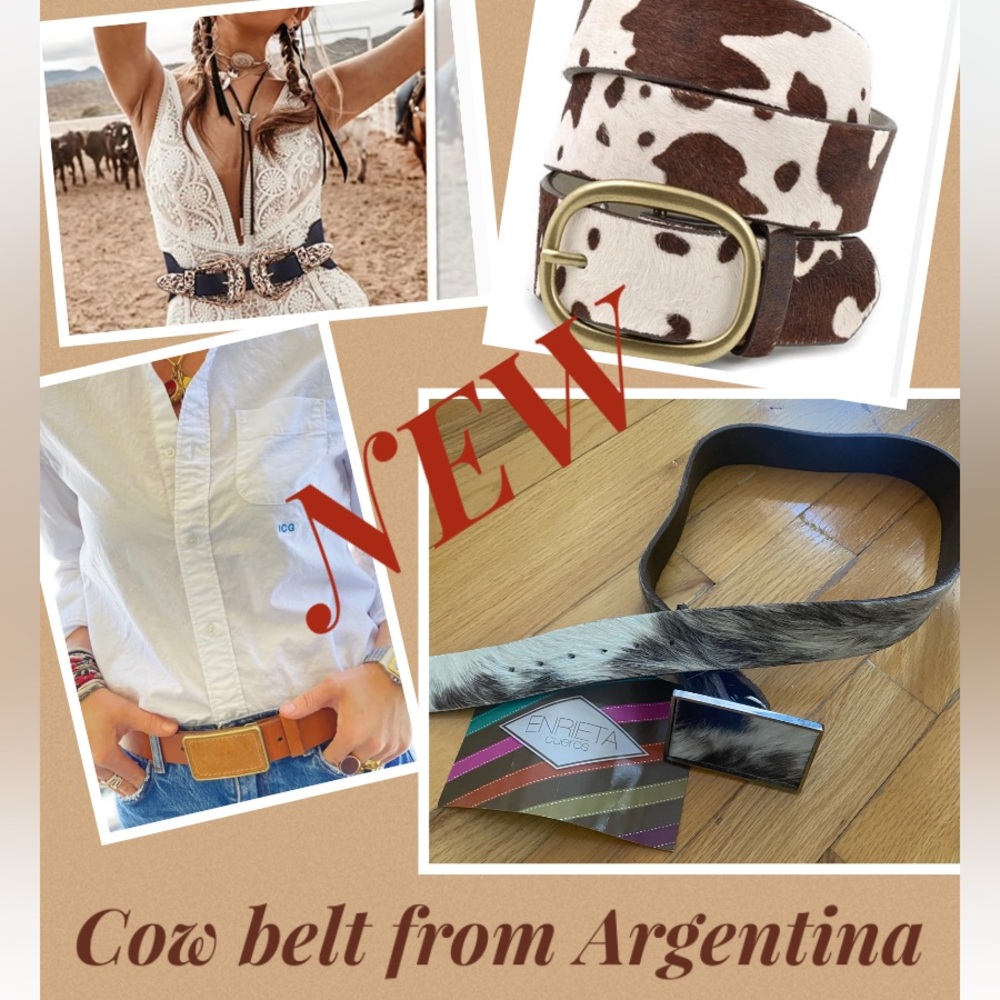 NEW authentic Cow belt from Argentina great under jeans or dress